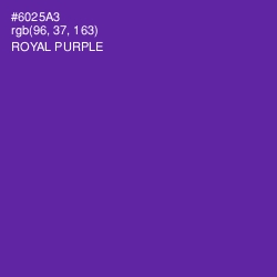 #6025A3 - Royal Purple Color Image
