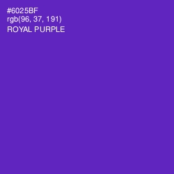 #6025BF - Royal Purple Color Image