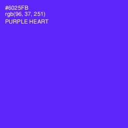 #6025FB - Purple Heart Color Image