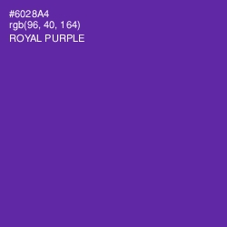 #6028A4 - Royal Purple Color Image