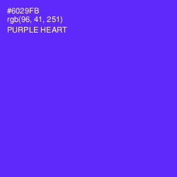 #6029FB - Purple Heart Color Image