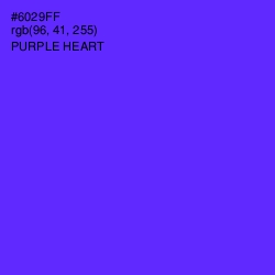 #6029FF - Purple Heart Color Image