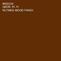 #602C04 - Nutmeg Wood Finish Color Image