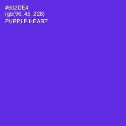 #602DE4 - Purple Heart Color Image