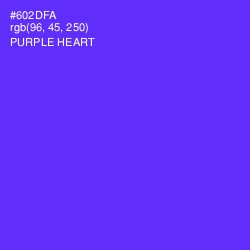 #602DFA - Purple Heart Color Image