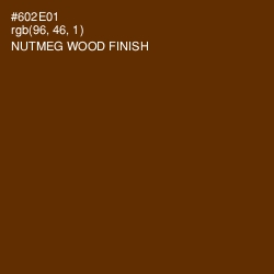 #602E01 - Nutmeg Wood Finish Color Image