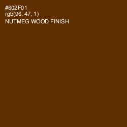 #602F01 - Nutmeg Wood Finish Color Image