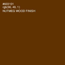 #603101 - Nutmeg Wood Finish Color Image