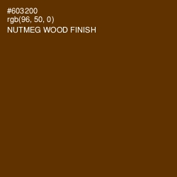 #603200 - Nutmeg Wood Finish Color Image