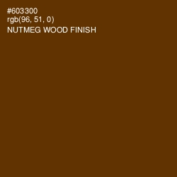 #603300 - Nutmeg Wood Finish Color Image