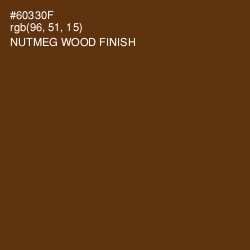 #60330F - Nutmeg Wood Finish Color Image