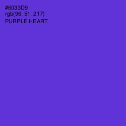 #6033D9 - Purple Heart Color Image