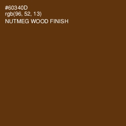 #60340D - Nutmeg Wood Finish Color Image