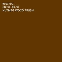 #603700 - Nutmeg Wood Finish Color Image