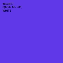 #6038E7 - Purple Heart Color Image