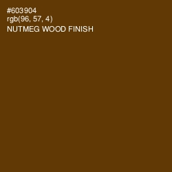 #603904 - Nutmeg Wood Finish Color Image