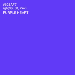 #603AF7 - Purple Heart Color Image