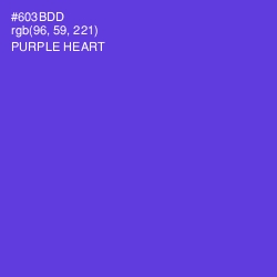 #603BDD - Purple Heart Color Image