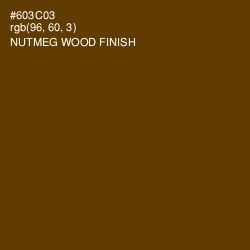 #603C03 - Nutmeg Wood Finish Color Image