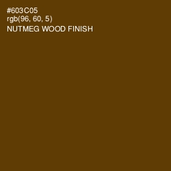 #603C05 - Nutmeg Wood Finish Color Image