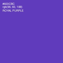 #603CBC - Royal Purple Color Image