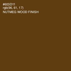 #603D11 - Nutmeg Wood Finish Color Image