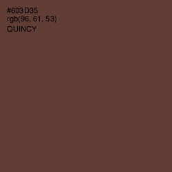 #603D35 - Quincy Color Image