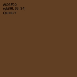 #603F22 - Quincy Color Image