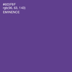 #603F8F - Eminence Color Image
