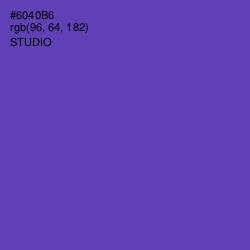 #6040B6 - Studio Color Image