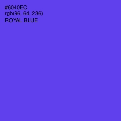 #6040EC - Royal Blue Color Image