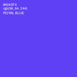 #6040F4 - Royal Blue Color Image