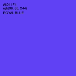 #6041F4 - Royal Blue Color Image