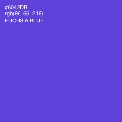 #6042DB - Fuchsia Blue Color Image