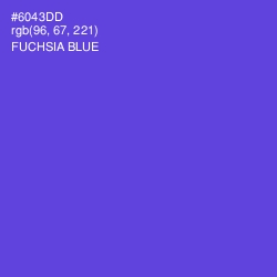 #6043DD - Fuchsia Blue Color Image