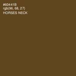 #60441B - Horses Neck Color Image