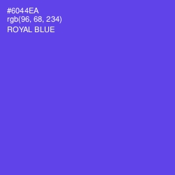 #6044EA - Royal Blue Color Image