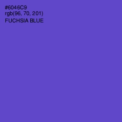 #6046C9 - Fuchsia Blue Color Image