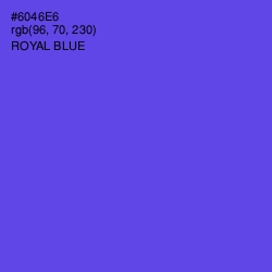 #6046E6 - Royal Blue Color Image