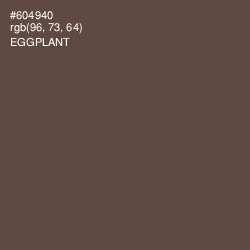 #604940 - Eggplant Color Image