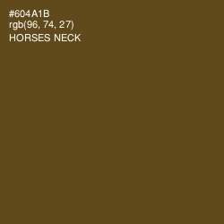 #604A1B - Horses Neck Color Image