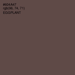 #604A47 - Eggplant Color Image