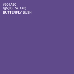 #604A8C - Butterfly Bush Color Image