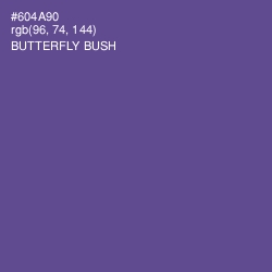 #604A90 - Butterfly Bush Color Image