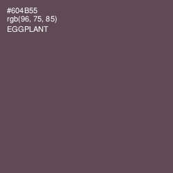 #604B55 - Eggplant Color Image