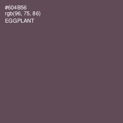 #604B56 - Eggplant Color Image