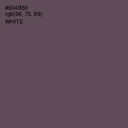 #604B59 - Eggplant Color Image