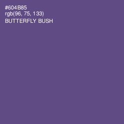 #604B85 - Butterfly Bush Color Image