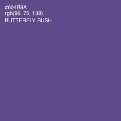 #604B8A - Butterfly Bush Color Image