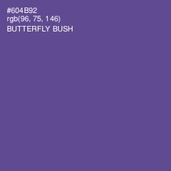 #604B92 - Butterfly Bush Color Image